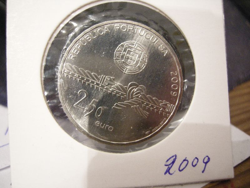 (afbeelding voor) 2,5 Euro Portugal 2009 toren van belem